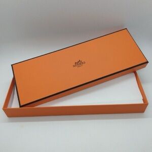 Hermes Signature Orange 3.5”x 10” Empty Box NEW